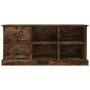 Smoked oak plywood TV cabinet 102x35.5x47.5cm by vidaXL, TV Furniture - Ref: Foro24-816181, Price: 69,84 €, Discount: %