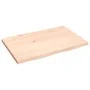 Solid oak wood table top with natural edge 60x40x2 cm by vidaXL, Table tops - Ref: Foro24-363863, Price: 36,06 €, Discount: %