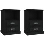 Mesitas de noche 2 unidades negro 43x36x60 cm de vidaXL, Mesitas de noche - Ref: Foro24-816331, Precio: 81,72 €, Descuento: %