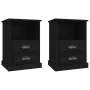 Nightstands 2 units black 43x36x60 cm by vidaXL, Nightstands - Ref: Foro24-816331, Price: 80,95 €, Discount: %