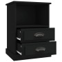 Mesitas de noche 2 unidades negro 43x36x60 cm de vidaXL, Mesitas de noche - Ref: Foro24-816331, Precio: 81,72 €, Descuento: %