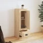 Aparador alto madera contrachapada roble Sonoma 36x35,5x103,5cm de vidaXL, Aparadores - Ref: Foro24-816307, Precio: 68,18 €, ...