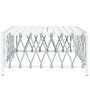 Mesa de jardín tela tejida blanco 70x70x34 cm de vidaXL, Sofás modulares de exterior - Ref: Foro24-364141, Precio: 48,70 €, D...