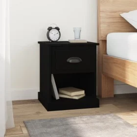 Bedside tables 2 units plywood black 39x39x47.5 cm by vidaXL, Nightstands - Ref: Foro24-816131, Price: 64,07 €, Discount: %
