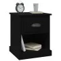 Mesitas de noche 2 uds madera contrachapada negro 39x39x47,5 cm de vidaXL, Mesitas de noche - Ref: Foro24-816131, Precio: 64,...