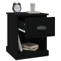 Mesitas de noche 2 uds madera contrachapada negro 39x39x47,5 cm de vidaXL, Mesitas de noche - Ref: Foro24-816131, Precio: 64,...