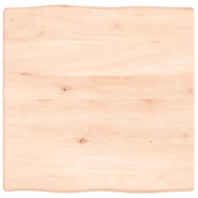 Tablero de mesa madera maciza borde natural 60x60x(2-4) cm by vidaXL, Table tops - Ref: Foro24-363870, Price: 49,54 €, Discou...