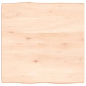 Tablero de mesa madera maciza borde natural 60x60x(2-4) cm by vidaXL, Table tops - Ref: Foro24-363870, Price: 48,90 €, Discou...