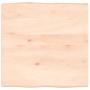Tablero de mesa madera maciza borde natural 60x60x(2-4) cm by vidaXL, Table tops - Ref: Foro24-363870, Price: 49,54 €, Discou...