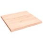 Tablero de mesa madera maciza borde natural 60x60x(2-4) cm by vidaXL, Table tops - Ref: Foro24-363870, Price: 49,54 €, Discou...