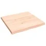 Tablero de mesa madera maciza borde natural 60x60x(2-4) cm by vidaXL, Table tops - Ref: Foro24-363870, Price: 48,90 €, Discou...