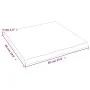 Tablero de mesa madera maciza borde natural 60x60x(2-4) cm by vidaXL, Table tops - Ref: Foro24-363870, Price: 48,90 €, Discou...