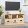 Sonoma oak plywood TV cabinet 100x35x50 cm by vidaXL, TV Furniture - Ref: Foro24-816291, Price: 69,19 €, Discount: %