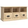 Sonoma oak plywood TV cabinet 100x35x50 cm by vidaXL, TV Furniture - Ref: Foro24-816291, Price: 69,19 €, Discount: %
