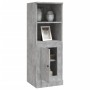 Aparador madera contrachapada gris hormigón 36x35,5x103,5 cm