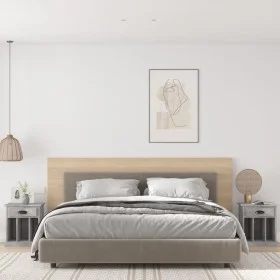 Bedside tables 2 units gray concrete 43x36x50 cm by vidaXL, Nightstands - Ref: Foro24-816353, Price: 64,24 €, Discount: %