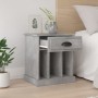 Bedside tables 2 units gray concrete 43x36x50 cm by vidaXL, Nightstands - Ref: Foro24-816353, Price: 64,86 €, Discount: %