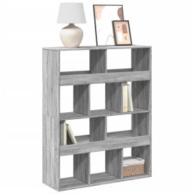 Estantería de madera de ingeniería gris Sonoma 100x33x125,5 cm