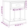 Nachttische 2 Einheiten weiße Farbe 43x36x50 cm von vidaXL, Nachttische - Ref: Foro24-816345, Preis: 60,12 €, Rabatt: %
