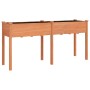 Planter with solid brown fir wood lining 161x45x76 cm by vidaXL, Pots and planters - Ref: Foro24-364237, Price: 90,33 €, Disc...