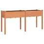 Planter with solid brown fir wood lining 161x45x76 cm by vidaXL, Pots and planters - Ref: Foro24-364237, Price: 89,25 €, Disc...