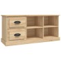 TV-Schrank aus Sonoma-Eichensperrholz, 102 x 35,5 x 47,5 cm von vidaXL, TV-Möbel - Ref: Foro24-816179, Preis: 77,29 €, Rabatt: %