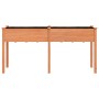 Planter with solid brown fir wood lining 161x45x76 cm by vidaXL, Pots and planters - Ref: Foro24-364237, Price: 90,33 €, Disc...