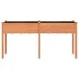 Planter with solid brown fir wood lining 161x45x76 cm by vidaXL, Pots and planters - Ref: Foro24-364237, Price: 89,25 €, Disc...