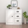 Aparador madera contrachapada blanco brillante 70x35,5x67,5 cm de vidaXL, Aparadores - Ref: Foro24-816194, Precio: 74,37 €