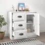 Hochglanzweißes Sperrholz-Sideboard 70 x 35,5 x 67,5 cm von vidaXL, Sideboards - Ref: Foro24-816194, Preis: 73,58 €, Rabatt: %
