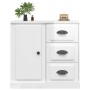 Aparador madera contrachapada blanco brillante 70x35,5x67,5 cm de vidaXL, Aparadores - Ref: Foro24-816194, Precio: 74,37 €