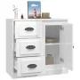 Hochglanzweißes Sperrholz-Sideboard 70 x 35,5 x 67,5 cm von vidaXL, Sideboards - Ref: Foro24-816194, Preis: 73,58 €, Rabatt: %