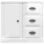 Hochglanzweißes Sperrholz-Sideboard 70 x 35,5 x 67,5 cm von vidaXL, Sideboards - Ref: Foro24-816194, Preis: 73,58 €, Rabatt: %