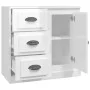 Hochglanzweißes Sperrholz-Sideboard 70 x 35,5 x 67,5 cm von vidaXL, Sideboards - Ref: Foro24-816194, Preis: 73,58 €, Rabatt: %