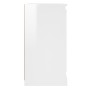 Aparador madera contrachapada blanco brillante 70x35,5x67,5 cm de vidaXL, Aparadores - Ref: Foro24-816194, Precio: 74,37 €