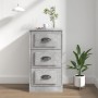 Concrete gray plywood sideboard 36x35.5x67.5 cm by vidaXL, Sideboards - Ref: Foro24-816220, Price: 62,82 €, Discount: %
