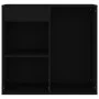 Black plywood makeup cabinet 80x40x75 cm by vidaXL, Lockers and storage cabinets - Ref: Foro24-808838, Price: 59,13 €, Discou...