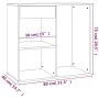 Black plywood makeup cabinet 80x40x75 cm by vidaXL, Lockers and storage cabinets - Ref: Foro24-808838, Price: 59,13 €, Discou...