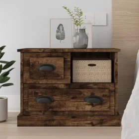 Smoked oak nightstand 60x39x45 cm by vidaXL, Nightstands - Ref: Foro24-816365, Price: 58,24 €, Discount: %