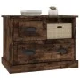 Mesita de noche color roble ahumado 60x39x45 cm de vidaXL, Mesitas de noche - Ref: Foro24-816365, Precio: 58,07 €, Descuento: %