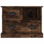 Nachttisch aus geräucherter Eiche, 60 x 39 x 45 cm von vidaXL, Nachttische - Ref: Foro24-816365, Preis: 58,79 €, Rabatt: %