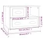 Mesita de noche color roble ahumado 60x39x45 cm de vidaXL, Mesitas de noche - Ref: Foro24-816365, Precio: 58,07 €, Descuento: %