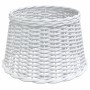 Pantalla para lámpara de techo mimbre blanco Ø45x28 cm