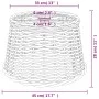 Ceiling lampshade in white wicker Ø45x28 cm by vidaXL, Lampshades - Ref: Foro24-364370, Price: 40,06 €, Discount: %