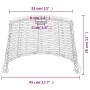 Weißer Deckenlampenschirm aus Weide Ø45x28 cm von vidaXL, Lampenschirme - Ref: Foro24-364370, Preis: 40,06 €, Rabatt: %
