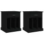 Bedside tables 2 units black 43x36x50 cm by vidaXL, Nightstands - Ref: Foro24-816347, Price: 74,49 €, Discount: %