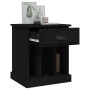 Bedside tables 2 units black 43x36x50 cm by vidaXL, Nightstands - Ref: Foro24-816347, Price: 75,31 €, Discount: %