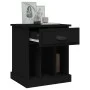 Bedside tables 2 units black 43x36x50 cm by vidaXL, Nightstands - Ref: Foro24-816347, Price: 74,49 €, Discount: %