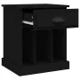 Bedside tables 2 units black 43x36x50 cm by vidaXL, Nightstands - Ref: Foro24-816347, Price: 74,49 €, Discount: %