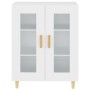 White engineered wood sideboard 69.5x34x90 cm by vidaXL, Sideboards - Ref: Foro24-812114, Price: 81,22 €, Discount: %